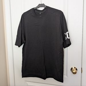 Men's Black Short Sleeve Oversized Tee